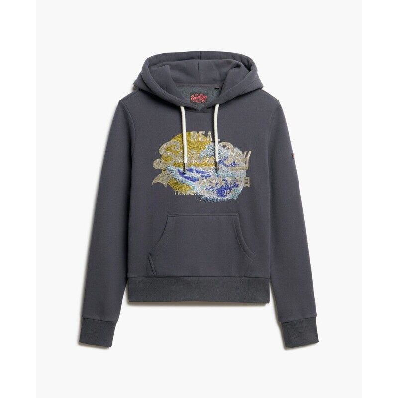Superdry Tokyo Vintage Logo Graphic Hoodie - Hoodie - Women's | Hardloop