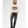 Superdry Slouchy Knitted Graphic Crew Jumper - Sweatere - Damer | Hardloop