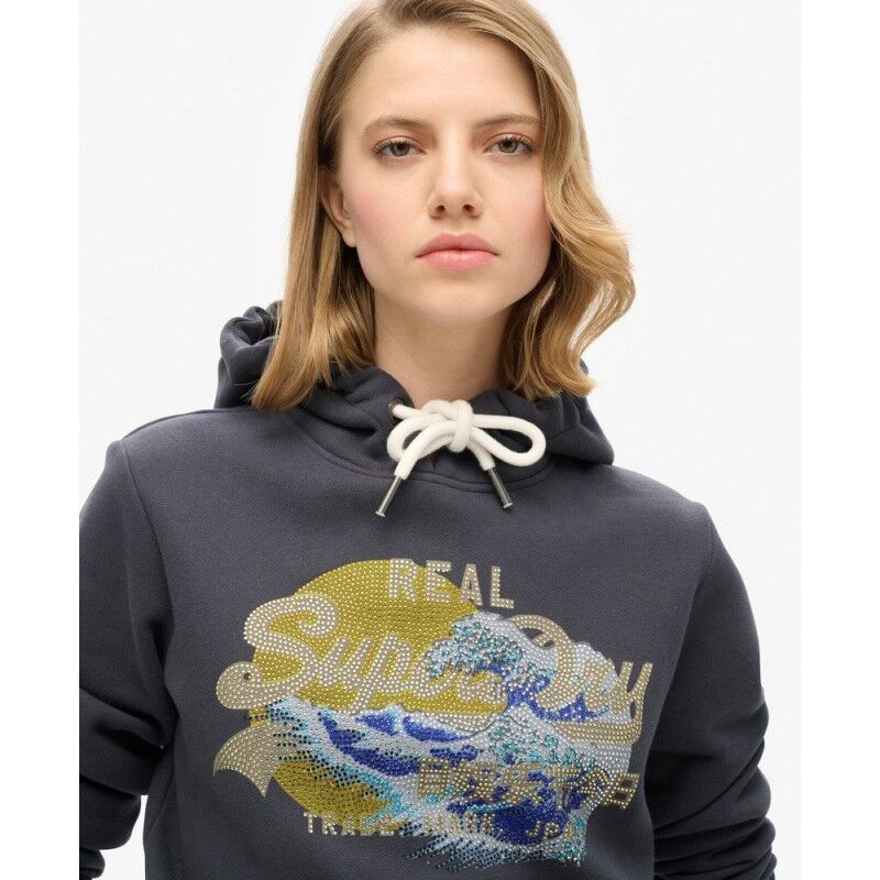 Superdry Tokyo Vintage Logo Graphic Hoodie - Hoodie - Damen | Hardloop