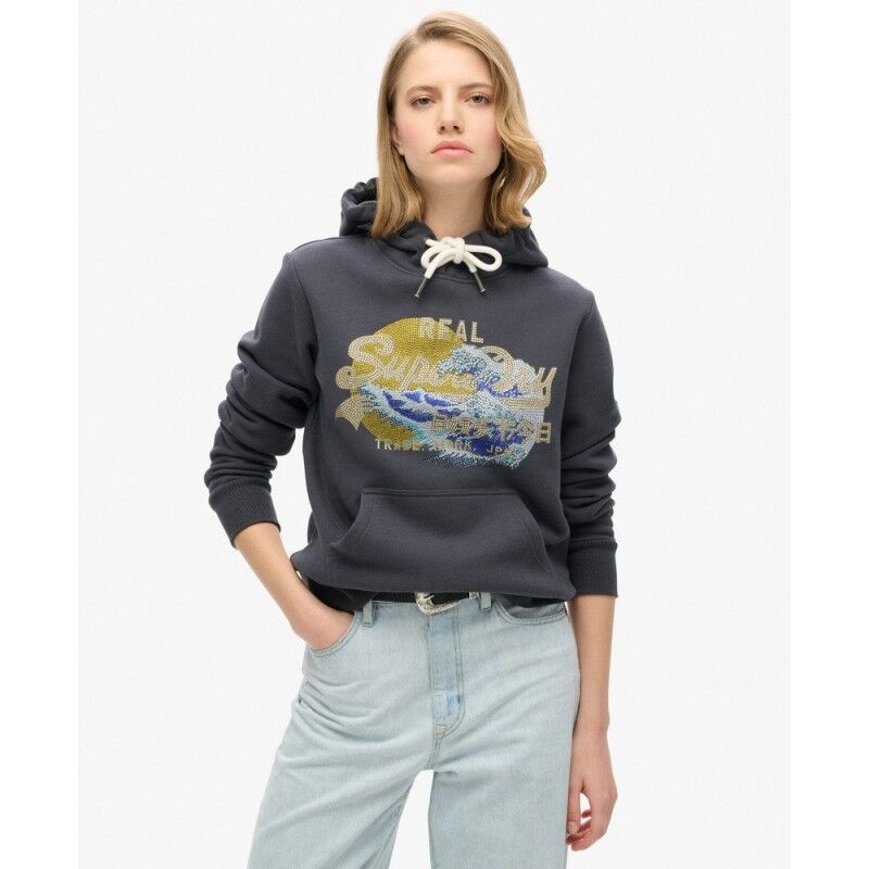 Tokyo Vintage Logo Graphic Hoodie - Sweatshirt à capuche femme