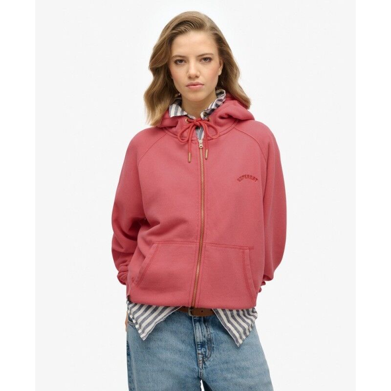Essential Logo Oversized Raglan Zip Hoodie - Huppari - Naiset
