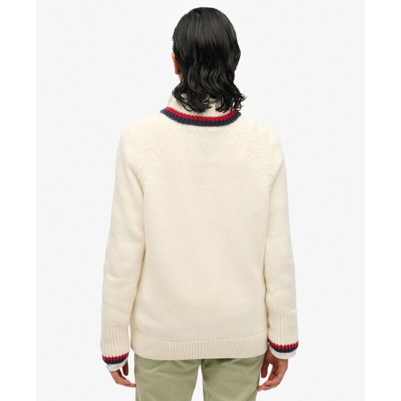 Superdry Tipped Half Zip Jumper - Trui - Dames | Hardloop