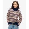 Superdry Textured Stripe Pattern Jumper - Pullover - Damen | Hardloop