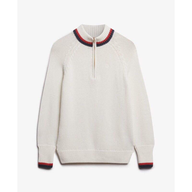 Superdry Tipped Half Zip Jumper - Pullover femme | Hardloop