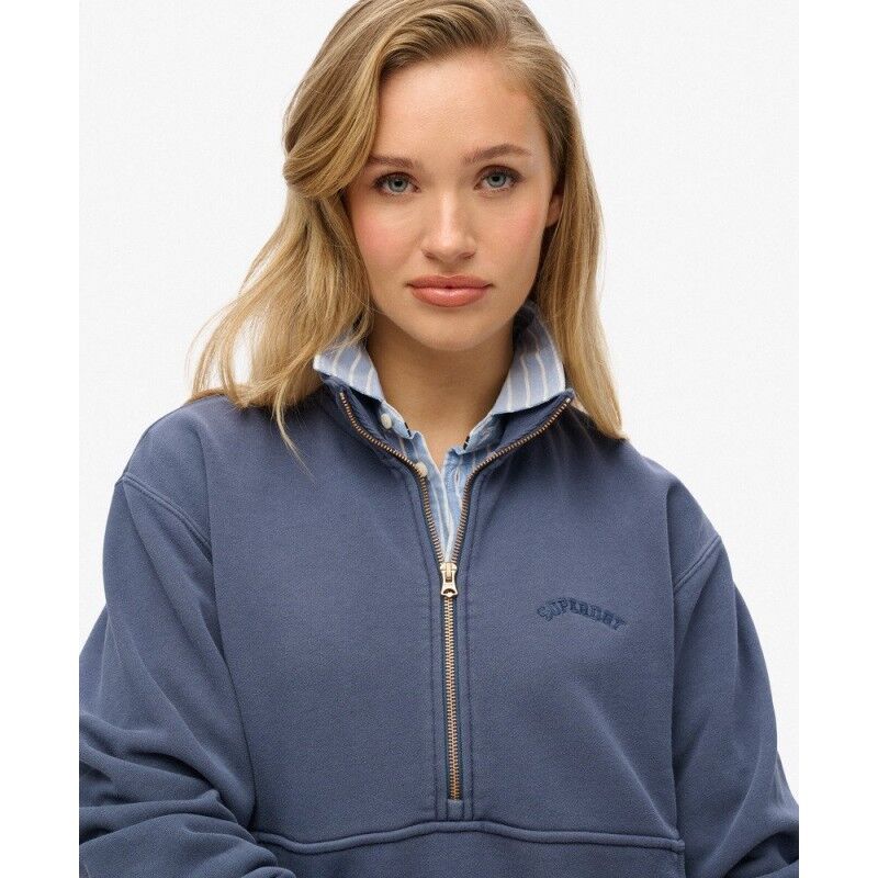Superdry Essential Logo Oversized Half Zip - Jumper - Women's | Hardloop