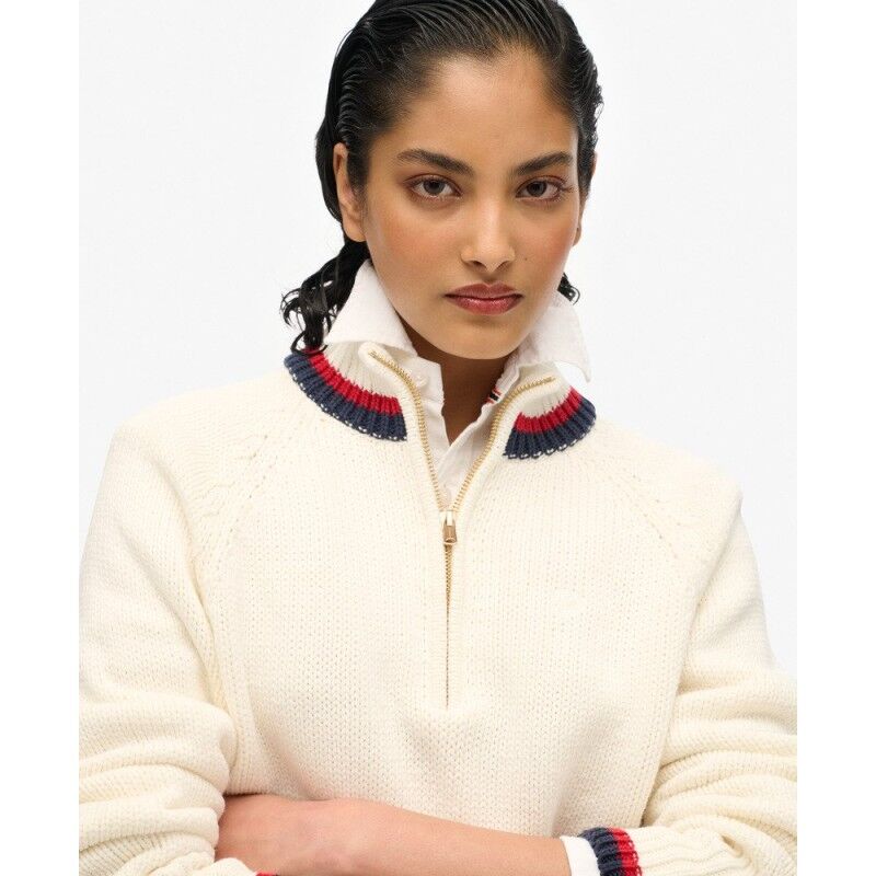 Superdry Tipped Half Zip Jumper - Pullover - Damen | Hardloop
