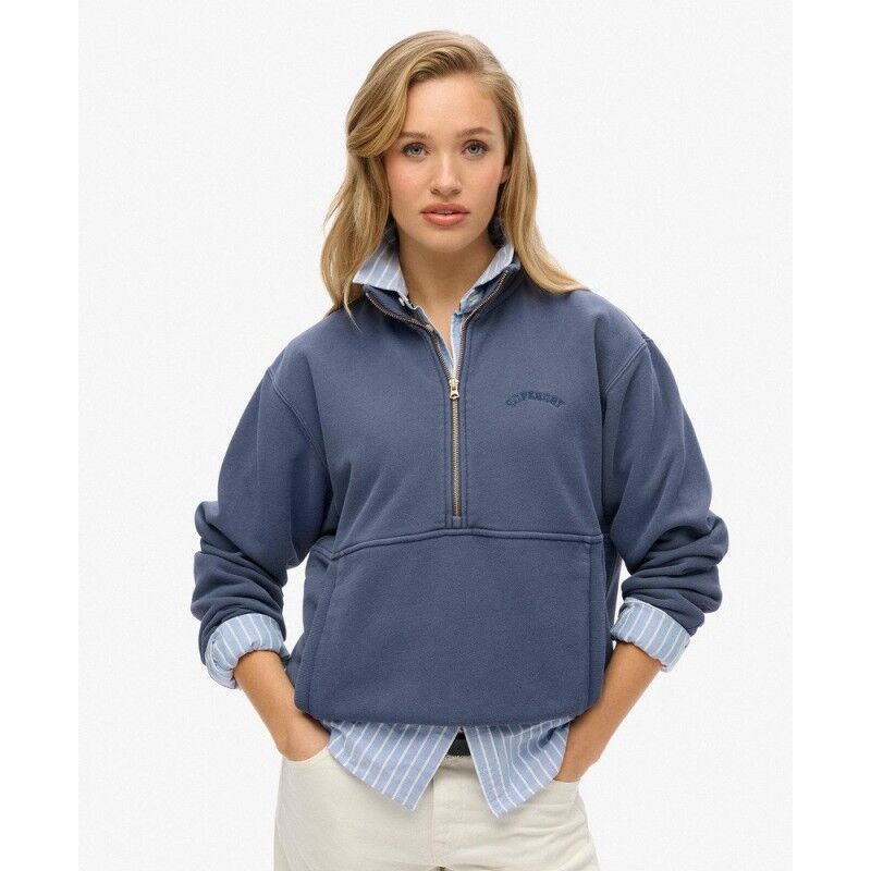 Essential Logo Oversized Half Zip - Jumper - Women's
