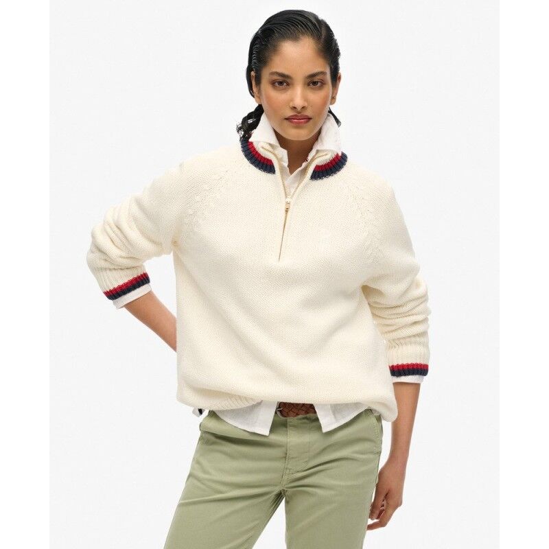 Superdry Tipped Half Zip Jumper - Dámsky pullover | Hardloop