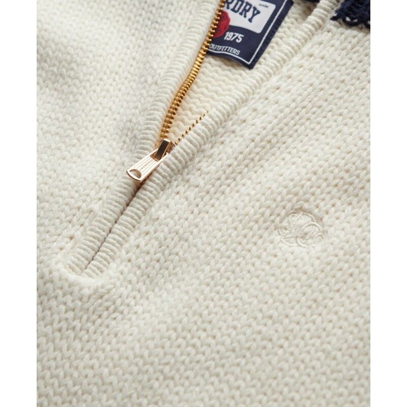 Superdry Tipped Half Zip Jumper - Pullover mulher | Hardloop
