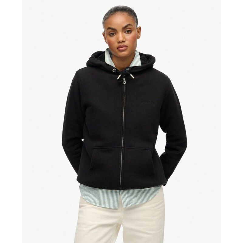 Borg Lined Zip Hoodie - Sweatshirt mulher