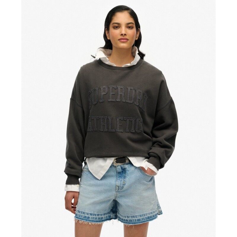 Athletic Essentials Tonal Applique Crew Sweatshirt - Sweatshirt femme