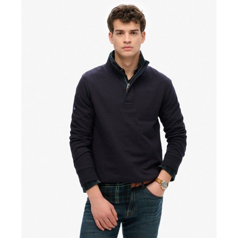 Cotton Classics Jersey Half Zip Sweatshirt - Överdragströjor - Herr
