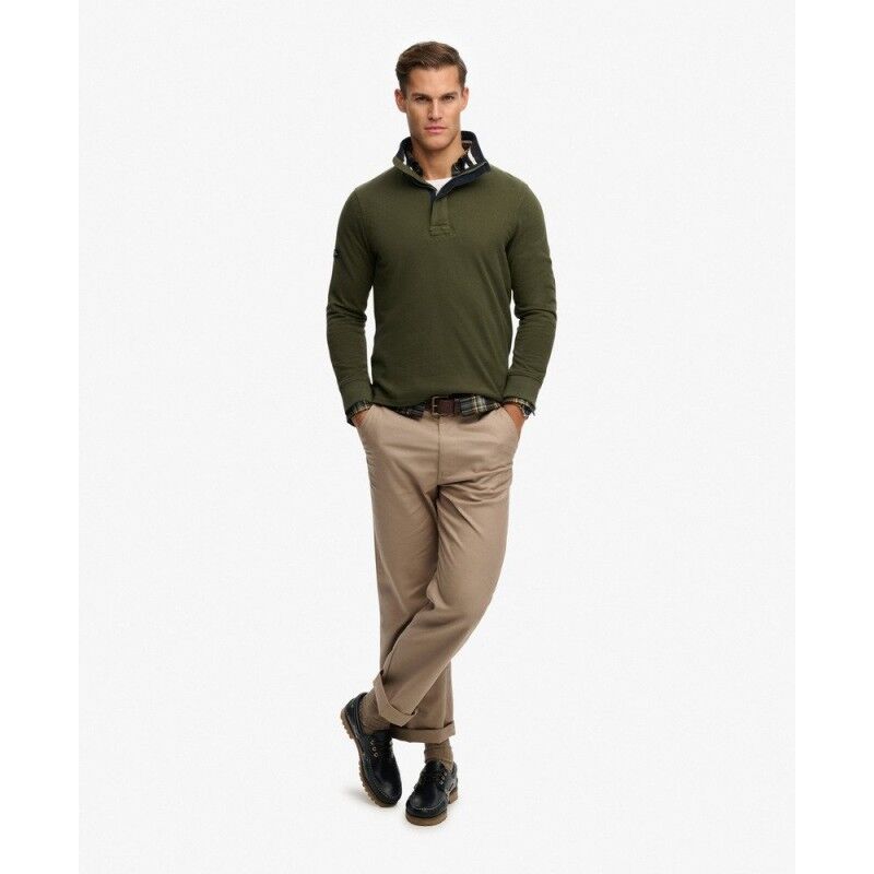 Superdry Cotton Classics Jersey Half Zip Sweatshirt - Trui - Heren | Hardloop
