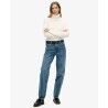 Superdry Organic Cotton Mid Rise Wide Leg Jean - Byxa - Dam | Hardloop