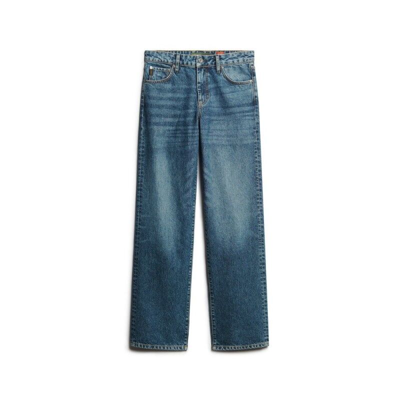 Superdry Organic Cotton Mid Rise Wide Leg Jean - Dámské kalhoty | Hardloop