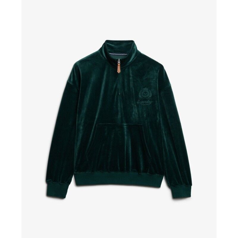 Superdry Country Club Velour Quarter Zip - Jumper - Women's | Hardloop