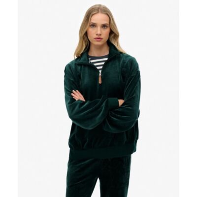 Country Club Velour Quarter Zip - Dámská mikina