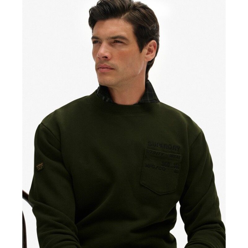 Superdry Utility Loose Sweatshirt - Sweatere - Herrer | Hardloop