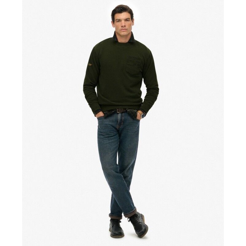 Superdry Utility Loose Sweatshirt - Trui - Heren | Hardloop