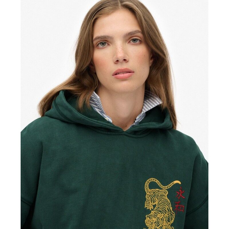 Superdry Tokyo Narrative Oversized Hoodie - Sweatshirt à capuche femme | Hardloop