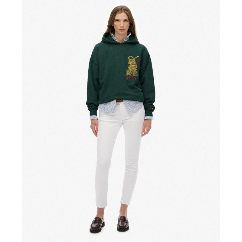 Superdry Tokyo Narrative Oversized Hoodie - Hoodie - Dames | Hardloop