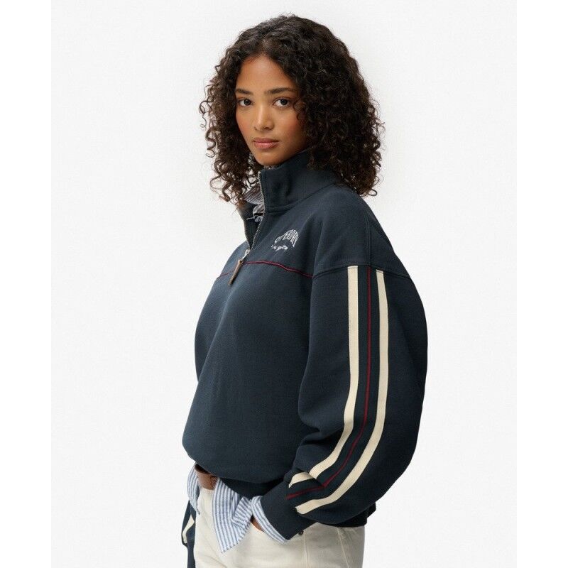 Superdry Country Club Tape Henley Jumper - Dámská mikina | Hardloop