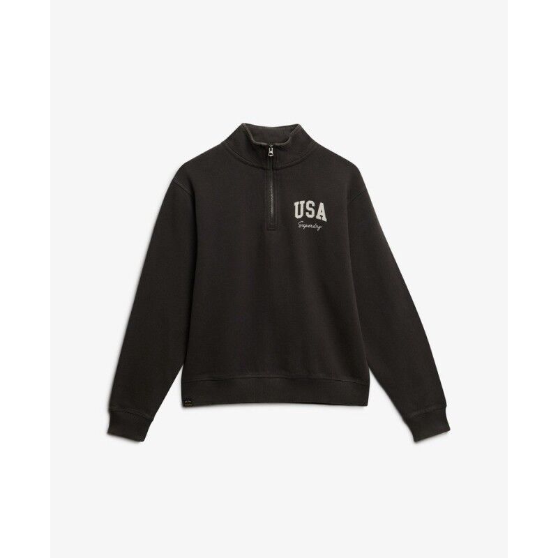 Superdry Athletic Essential Half Zip - Sweatshirt sem capuz mulher | Hardloop