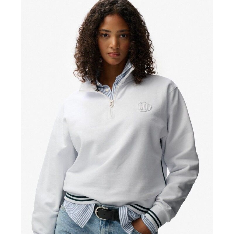 Superdry Country Club Embossed Half Zip Jumper - Sweatshirt femme | Hardloop