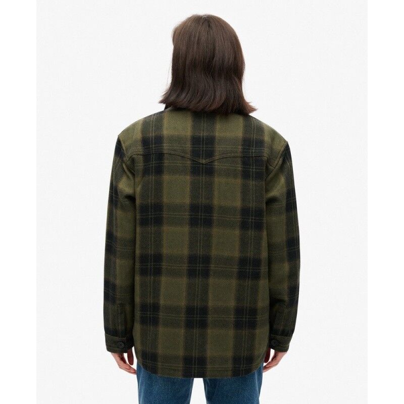 Superdry Borg Check Overshirt - Damski Koszula wierzchnia | Hardloop