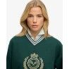 Superdry Country Club Loose V-Neck Sweatshirt - Jumper - Women's | Hardloop