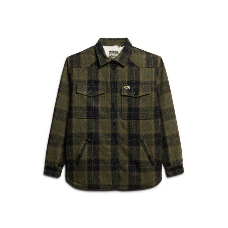 Superdry Borg Check Overshirt - Sobrecamisa - Mujer | Hardloop