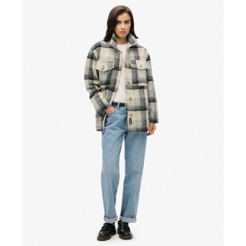 Superdry Heavyweight Unlined Overshirt - Paitatakki - Naiset | Hardloop