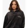 Superdry Country Club Velour Relaxed Hoodie - Hoodie - Damer | Hardloop