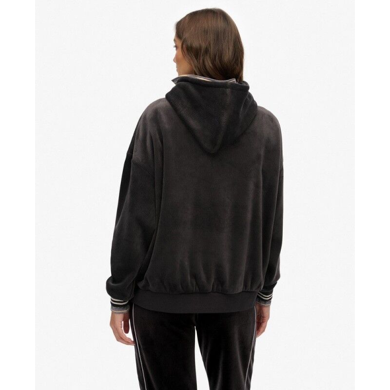 Superdry Country Club Velour Relaxed Hoodie - Sweatshirt mulher | Hardloop