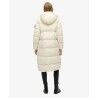 Superdry Hooded Longline Puffer Coat - Syntetjacka - Dam | Hardloop