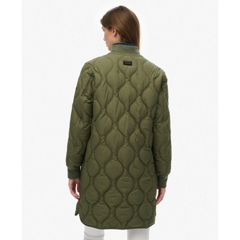 Superdry Longline Quilted Liner Jacket - Donsjack - Dames | Hardloop