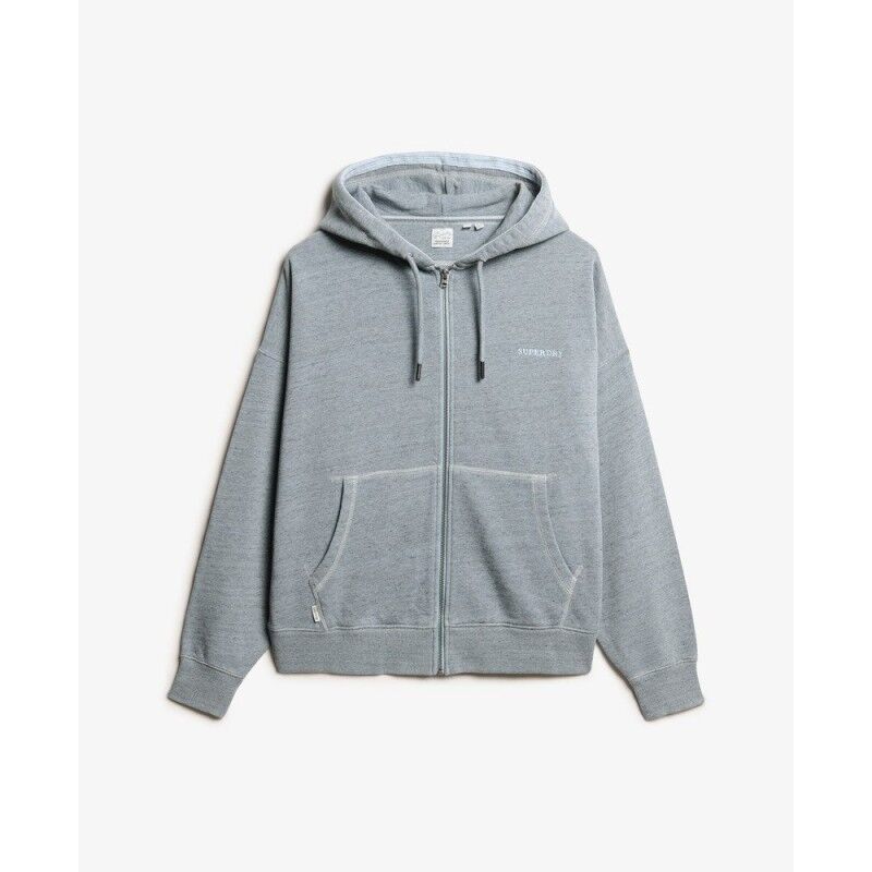 Superdry Essential Logo Overdyed Zip Hoodie - Sweatshirt à capuche femme | Hardloop