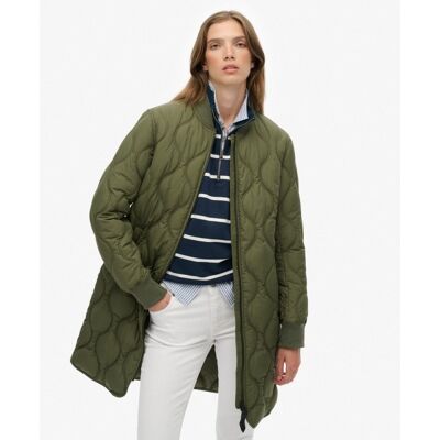 Longline Quilted Liner Jacket - Kunstfaserjacke - Damen