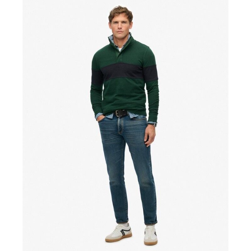 Superdry Classic Rugby Half Zip Top - Pullover - Herren | Hardloop