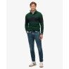 Superdry Classic Rugby Half Zip Top - Sweatshirt sem capuz homem | Hardloop