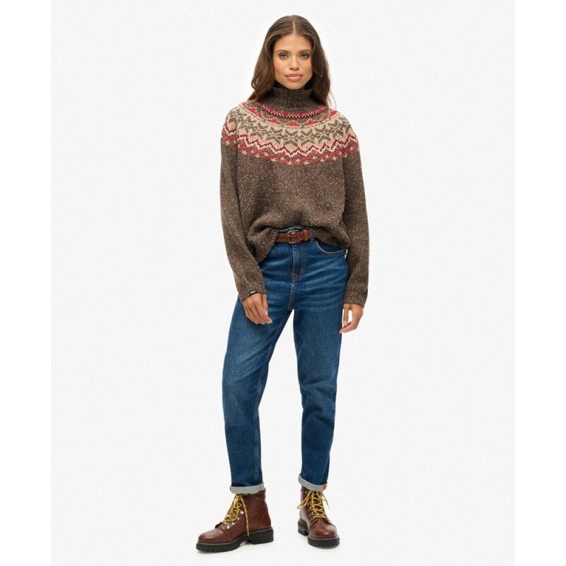 Superdry Fairisle High Neck Jumper - Pullover mulher | Hardloop