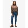 Superdry Fairisle High Neck Jumper - Sweatere - Damer | Hardloop