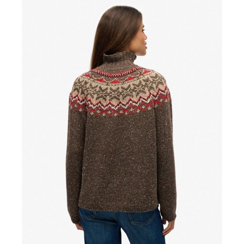 Superdry Fairisle High Neck Jumper - Jumper - Women's | Hardloop