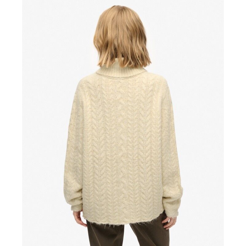 Superdry Cable Roll Neck Jumper - Dámsky pullover | Hardloop