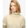 Superdry Cable Roll Neck Jumper - Pullover mulher | Hardloop