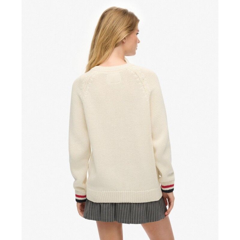 Superdry Americana Crew Knit Jumper - Trui - Dames | Hardloop