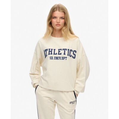 Athletic Essentials Applique Crew Sweatshirt - Sweatshirt sem capuz mulher