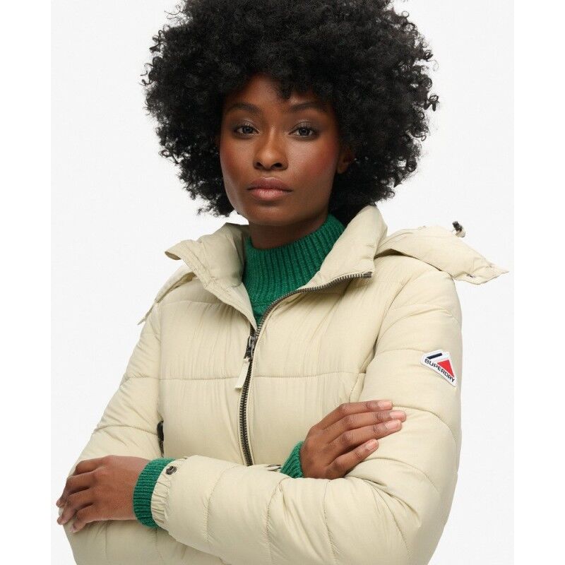 Superdry Crop Hooded Fuji Jacket - Kunstfaserjacke - Damen | Hardloop