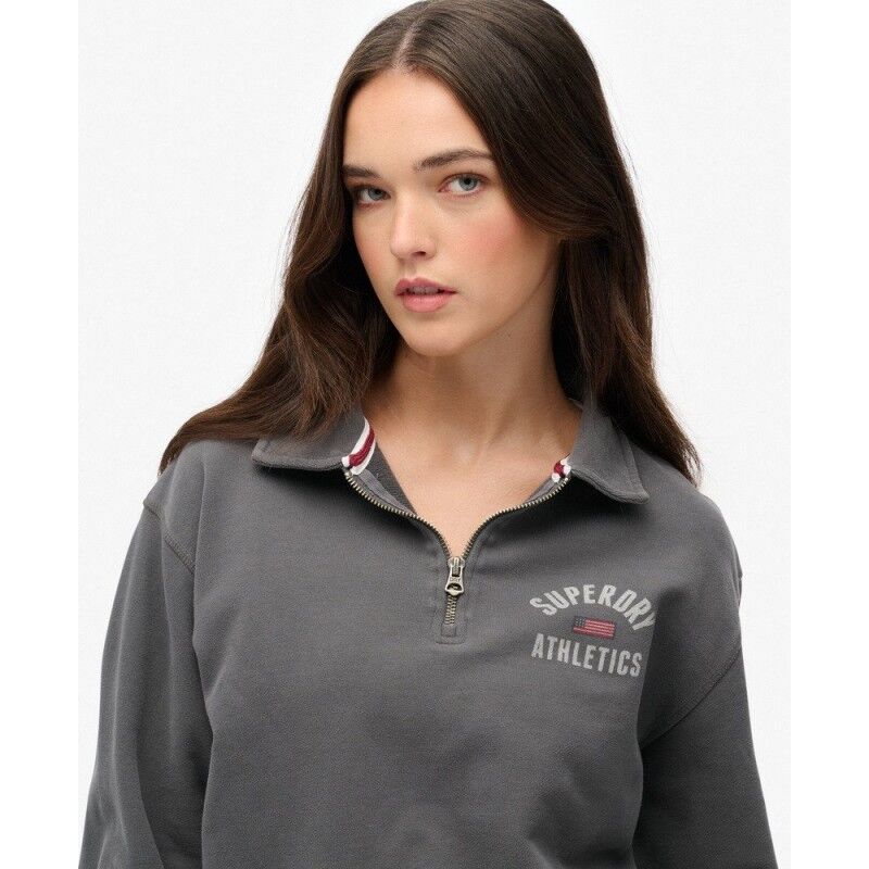 Superdry Athletic Collared Half Zip Jumper - Sweatshirt femme | Hardloop