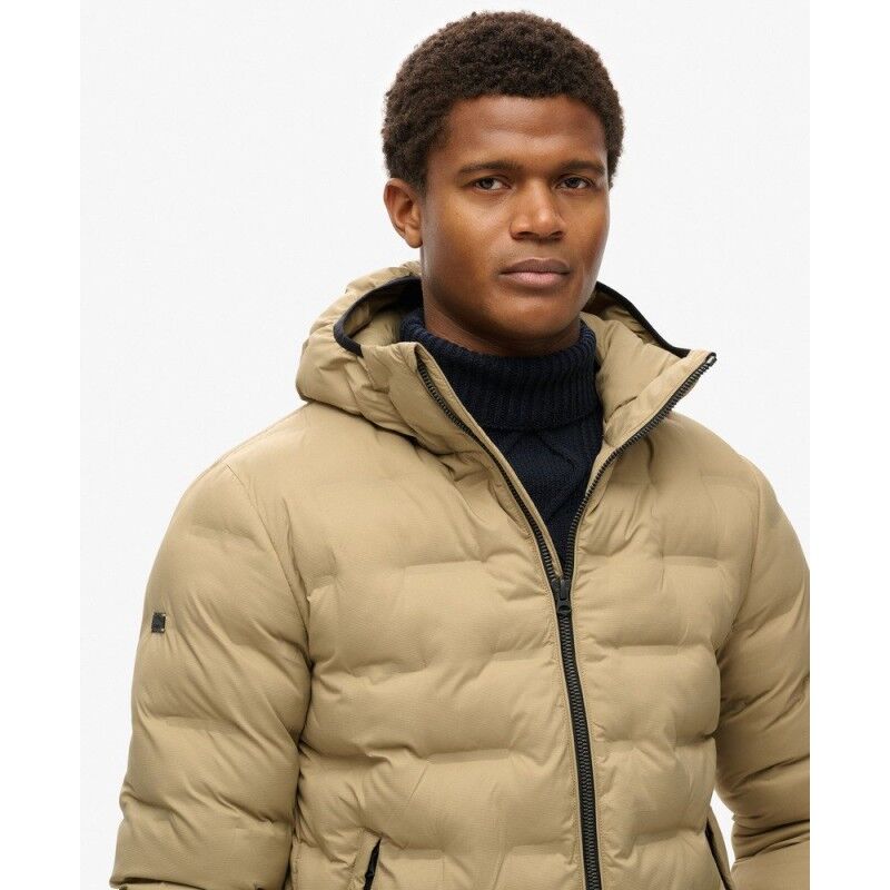 Superdry Hooded Quilted Puffer Coat - Dunjakke - Herrer | Hardloop